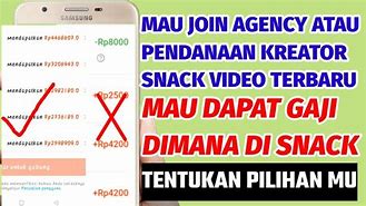 Cara Daftar Pendanaan Kreator Snack Video